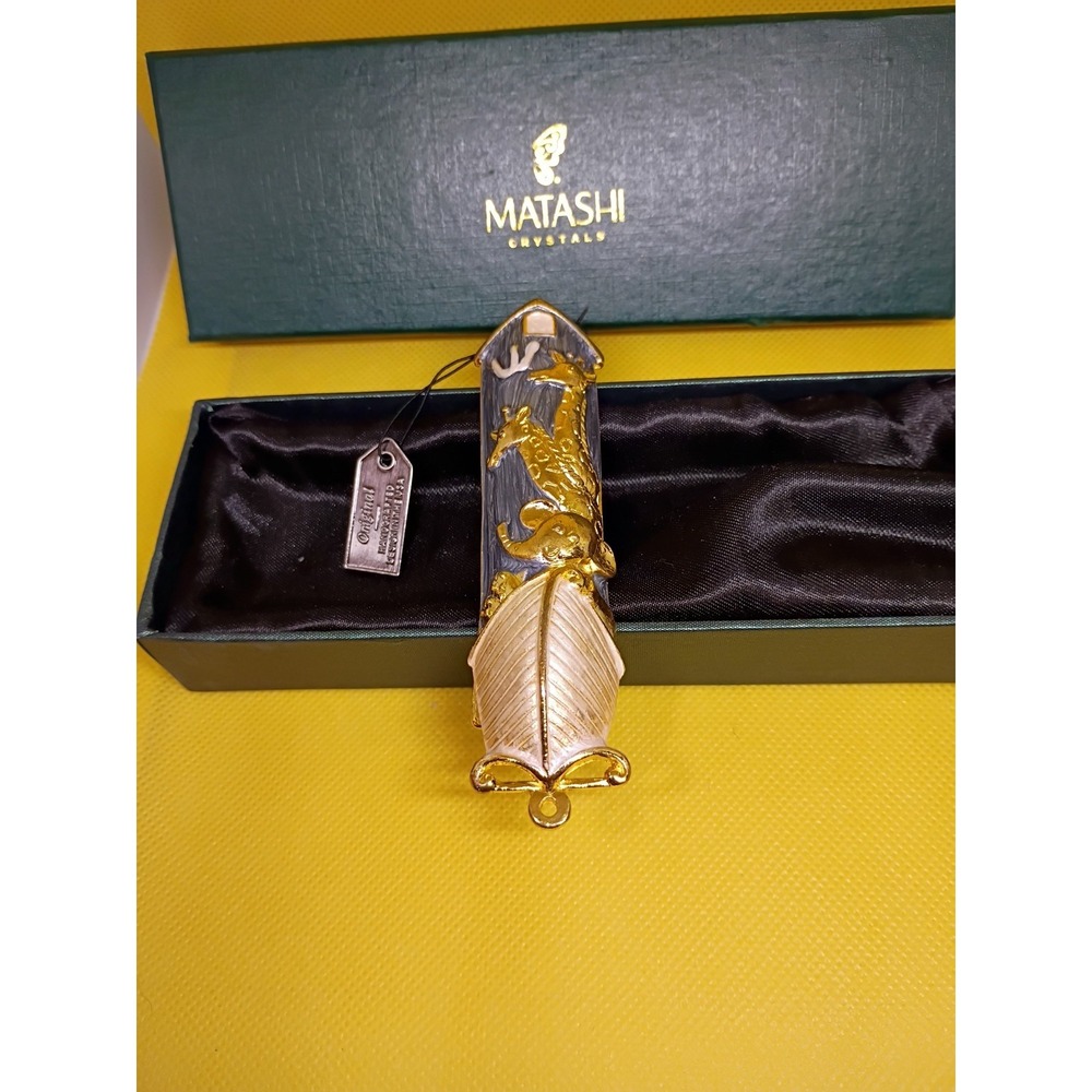 Matashi Original Grey Enamel Noah's Ark Mezuzah‎